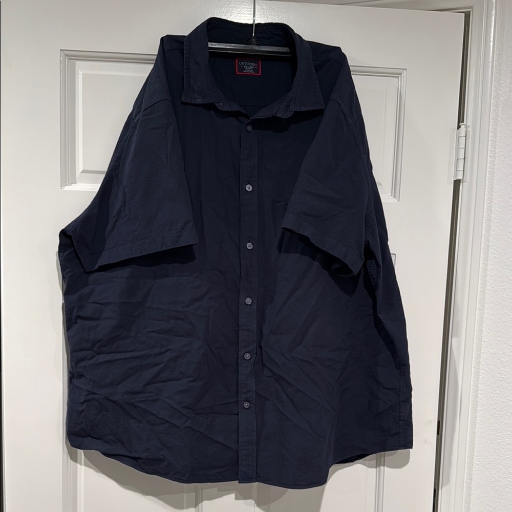Untuckit Mens Navy Blue Button-Up Shirt Size XXL